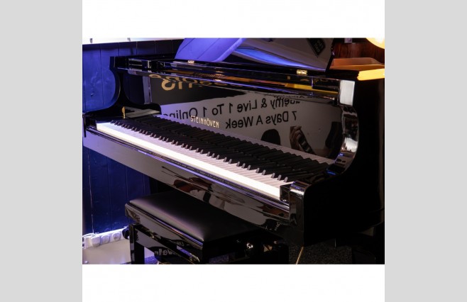 Steinhoven SG148 Polished Ebony Display Model Baby Grand Piano All Inclusive Package - Image 6